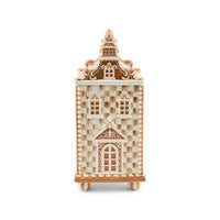Mocha Check Gingerbread Medium Canister