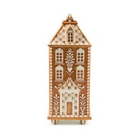 Mocha Check Gingerbread Large Canister