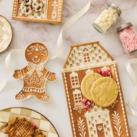 Mocha Check Gingerbread Spoon Rest