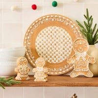 Mocha Check Gingerbread Spoon Rest