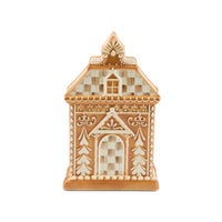 Mocha Check Gingerbread Napkin Holder
