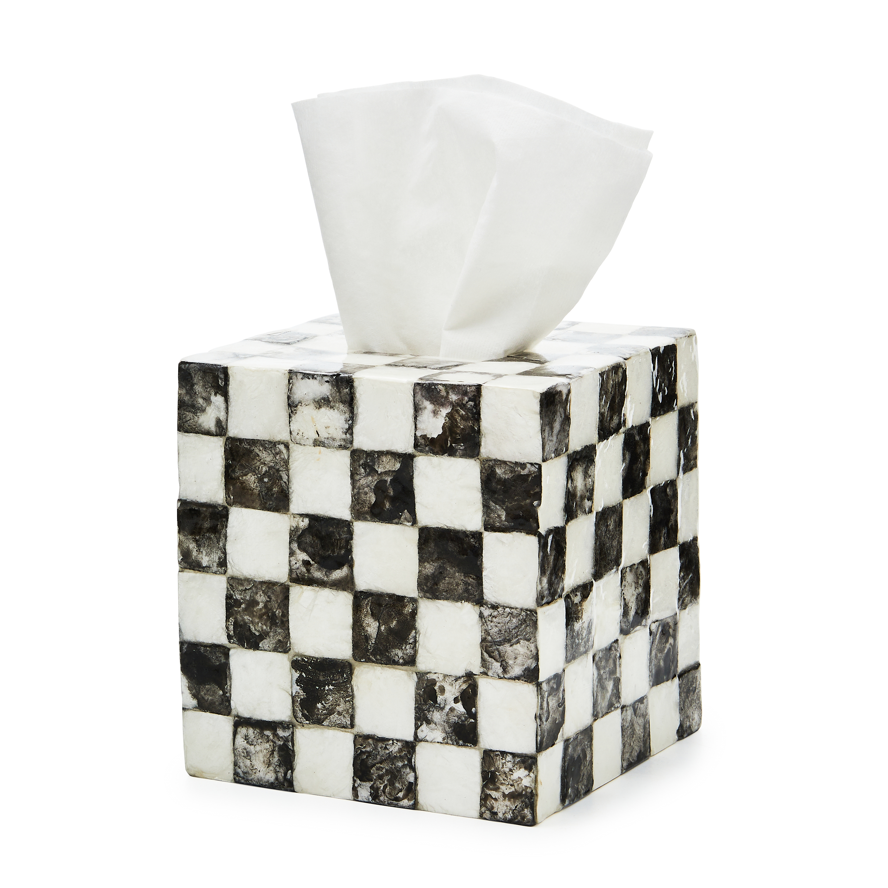 MacKenzie-Childs Courtly Check Tissue Box Cover - Thumbnail 2