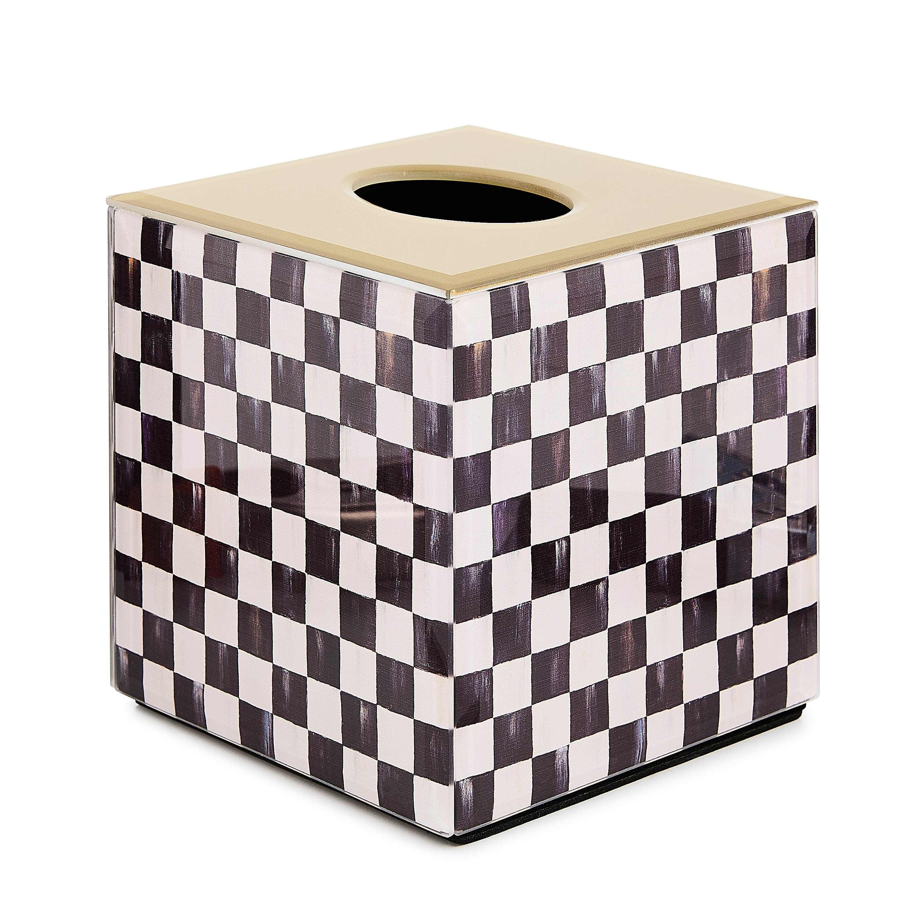 MacKenzie-Childs Courtly Check Tissue Box Cover - Thumbnail 2