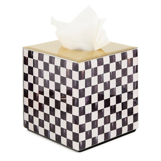 Courtly Check Glass Boutique Tissue Box Cover image number 0