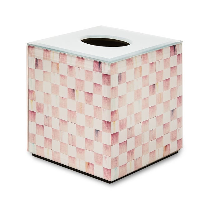 Rosy Check Glass Boutique Tissue Cover image number 0