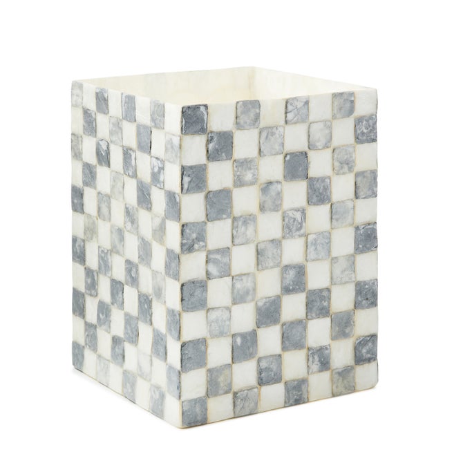 Sterling Check Capiz Waste Bin image number 0