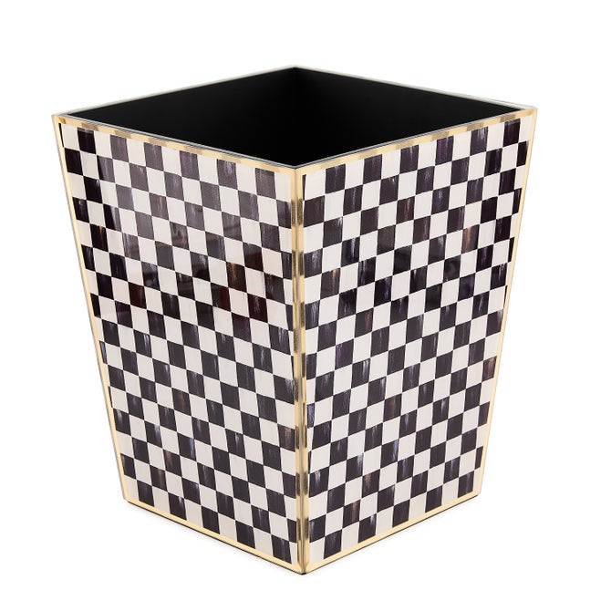 Courtly Check Glass Waste Bin image number 0