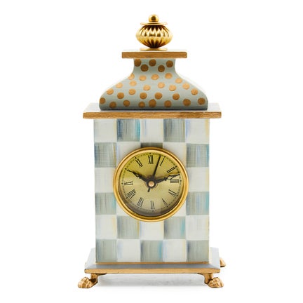 Sterling Check Desk Clock