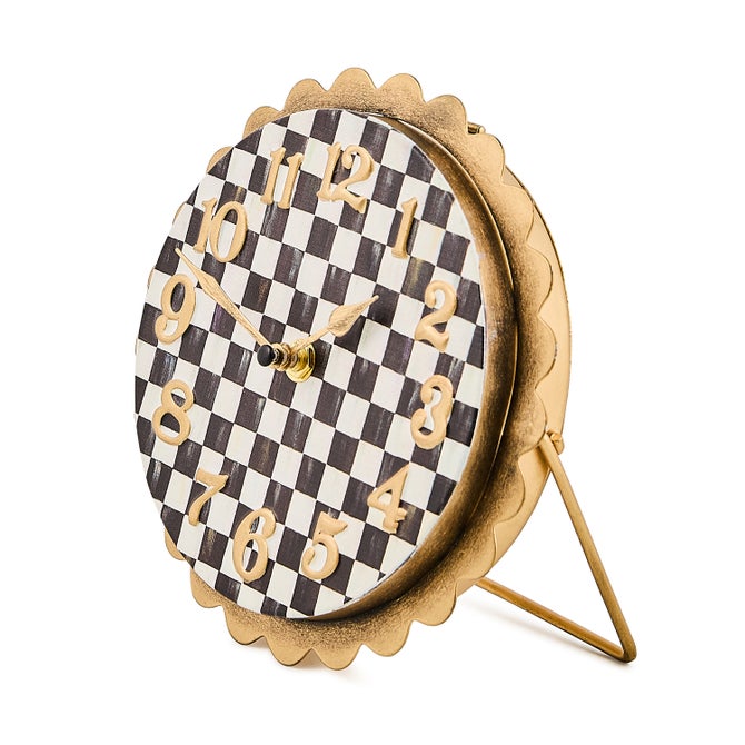 Courtly Check Scalloped Desk Clock image number 2