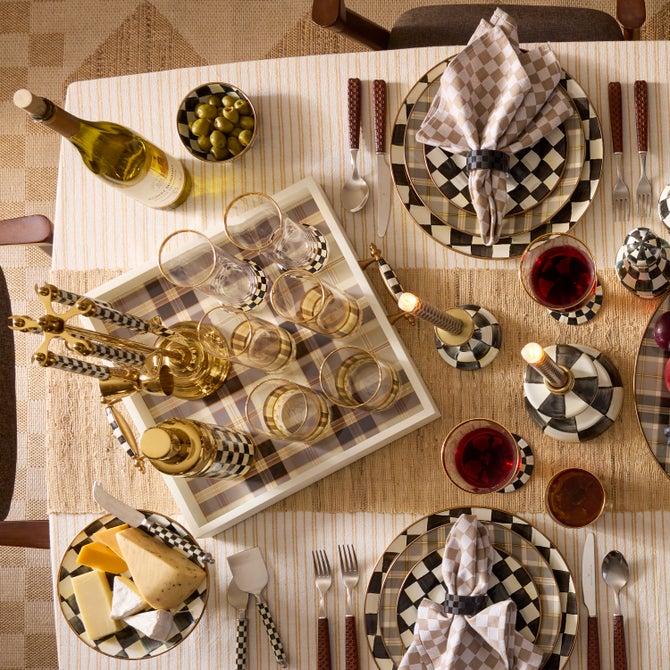 Mocha Tartan Serving Tray image number 5