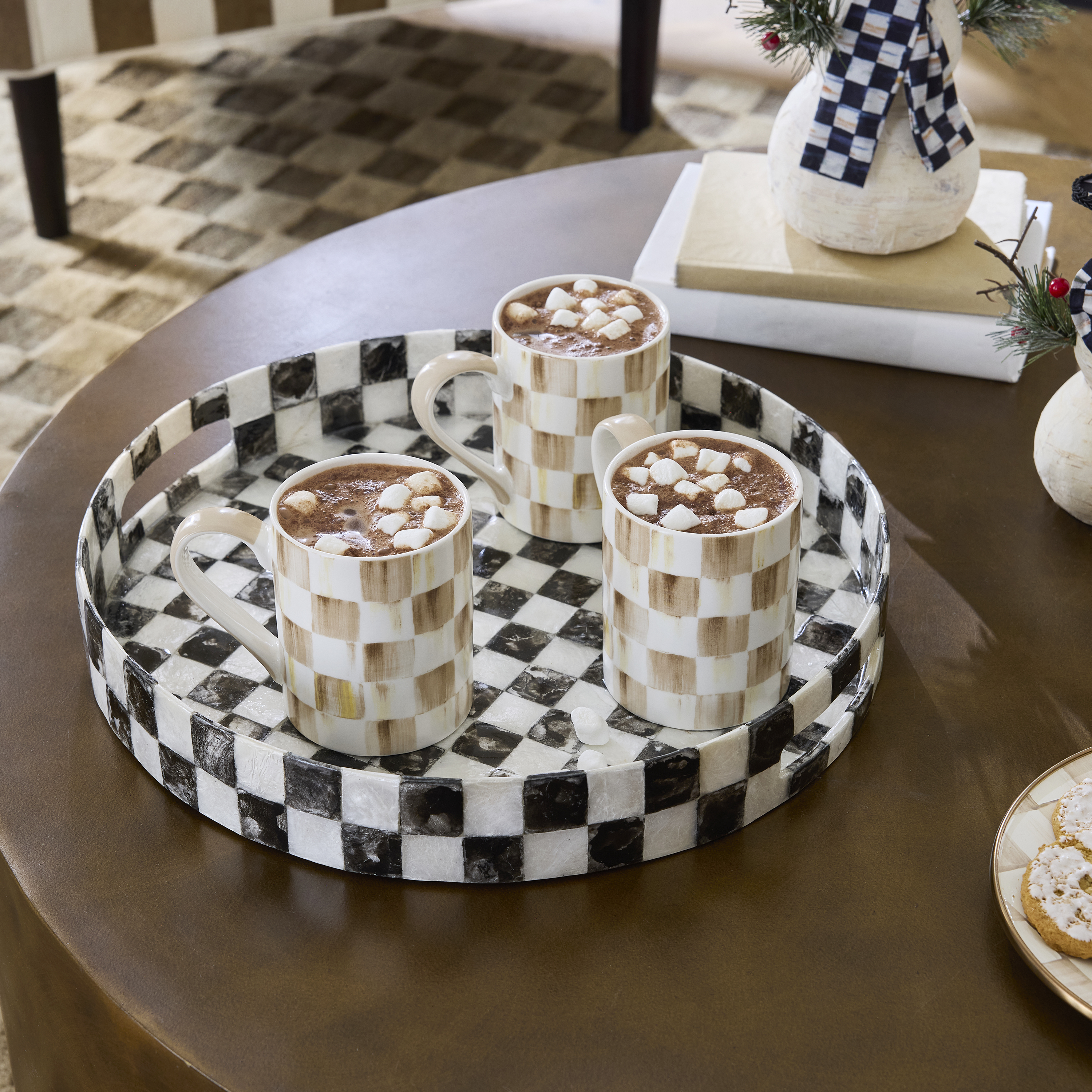 MacKenzie-Childs Courtly Check Tray - Thumbnail 3