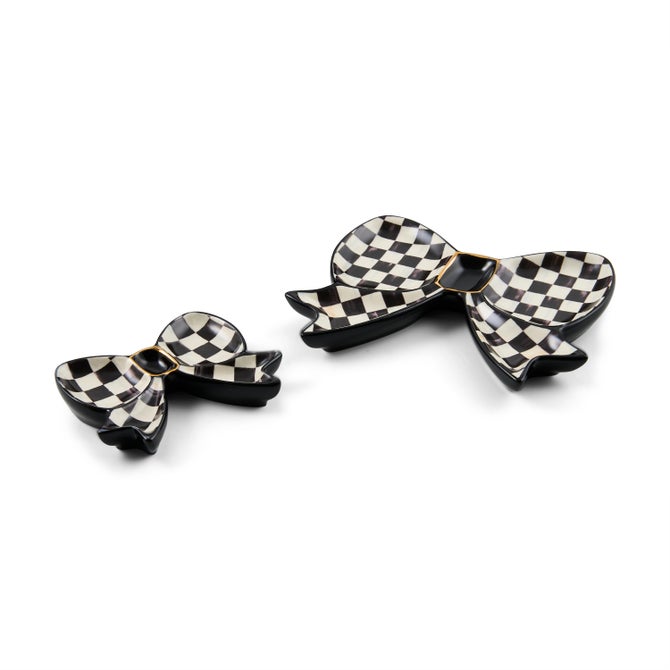 Courtly Check Bow Trinket Dishes, Set of 2 image number 2