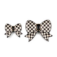 Courtly Check Bow Trinket Dishes, Set of 2