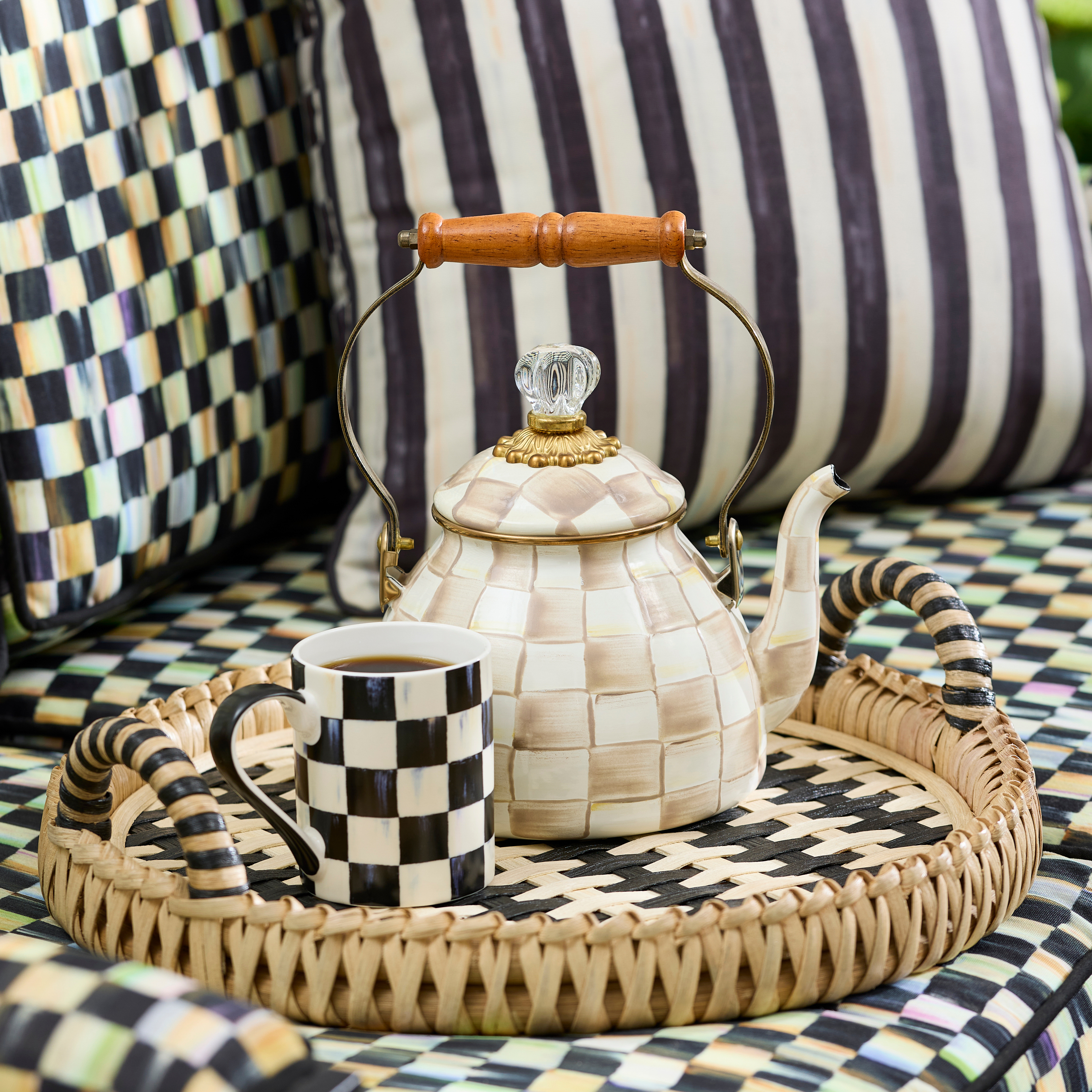 MacKenzie-Childs | Lanai Round Serving Tray