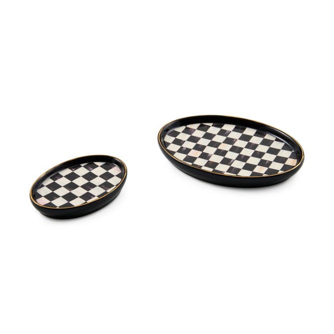 Courtly Check Oval Trinket Dishes, Set of 2 image number 2