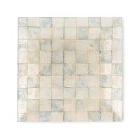 Sky Check Capiz Catchall Tray
