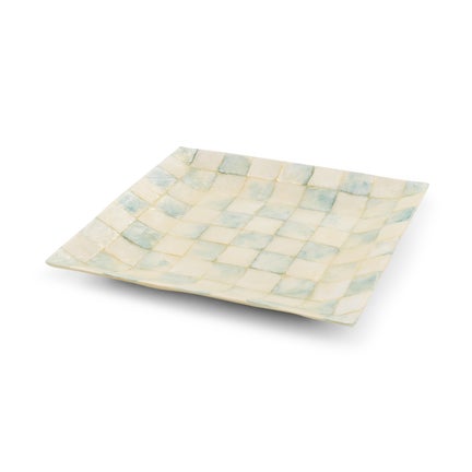 Sky Check Capiz Catchall Tray
