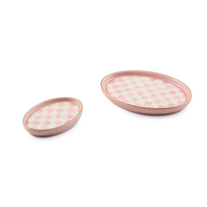 Rosy Check Oval Trinket Dishes, Set of 2 image number 2