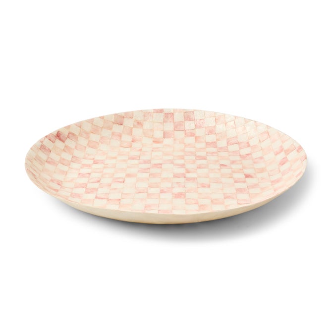 Rosy Check Capiz Decorative Bowl image number 0