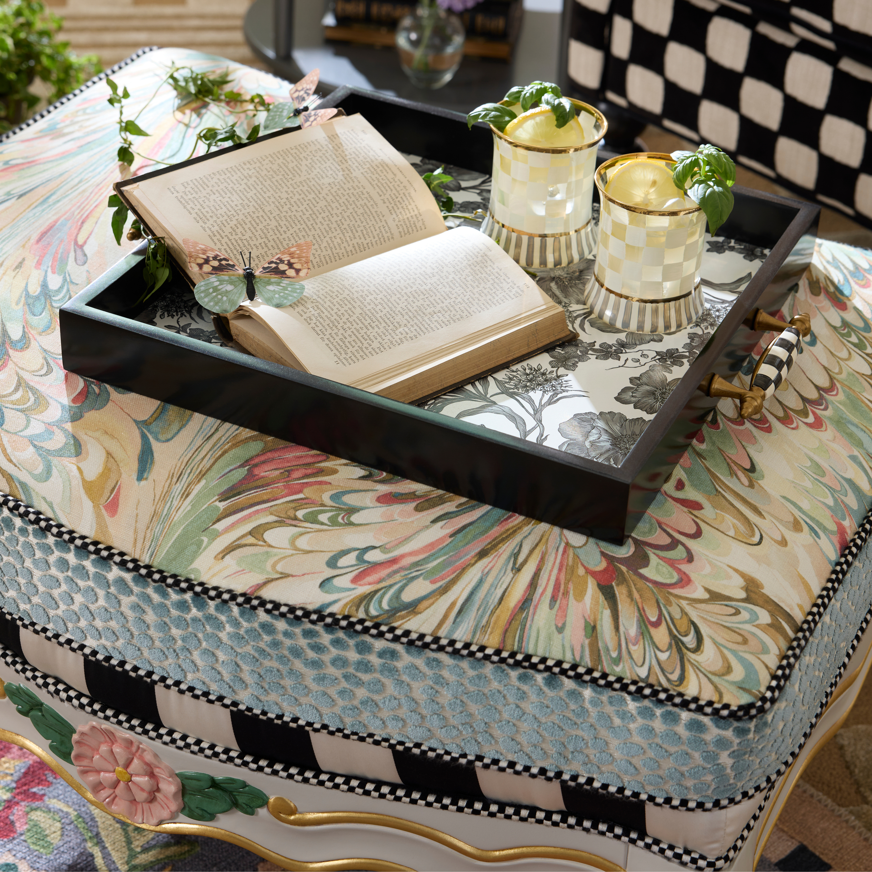 MacKenzie-Childs | Courtly English Garden Serving Tray