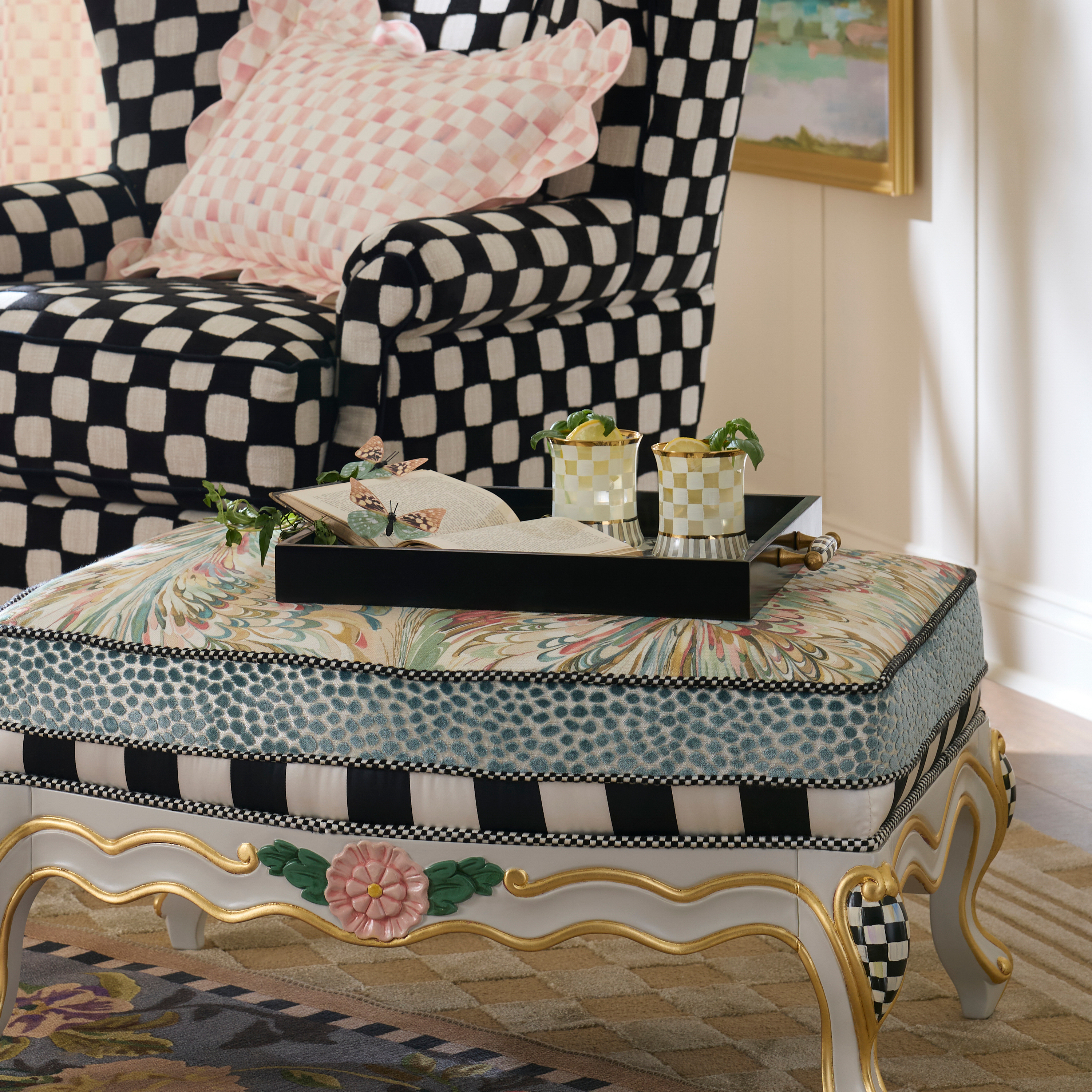 MacKenzie-Childs | Courtly English Garden Serving Tray