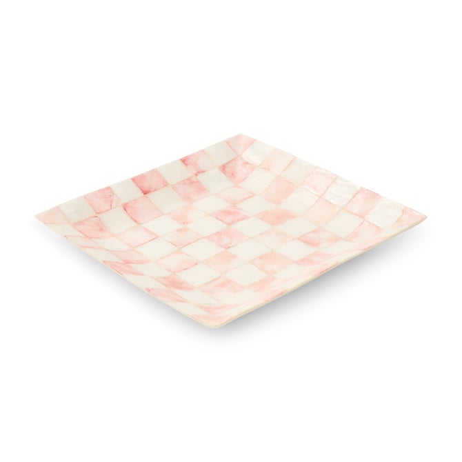 Rosy Check Capiz Catchall Tray image number 1