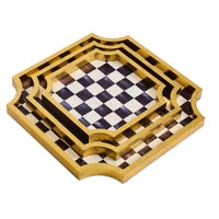 Courtly Stackable Trinket Trays, Set of 3