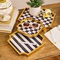 Courtly Stackable Trinket Trays, Set of 3