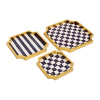 Courtly Stackable Trinket Trays, Set of 3