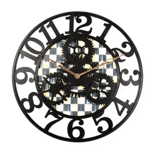 MacKenzie-Childs | Courtly Check Small Farmhouse Wall Clock