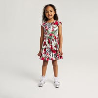 Posh Peanut Wild Rose Check Twirl Dress