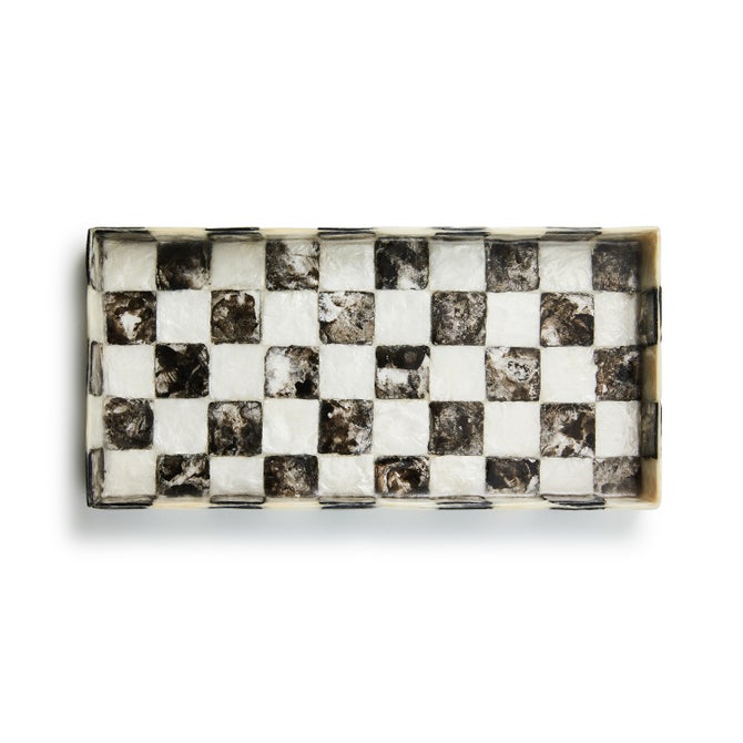 Courtly Check Capiz Vanity Tray image number 2