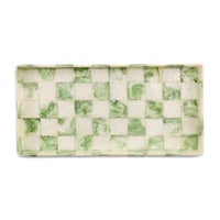 Sage Check Capiz Vanity Tray