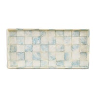 Sky Check Capiz Vanity Tray