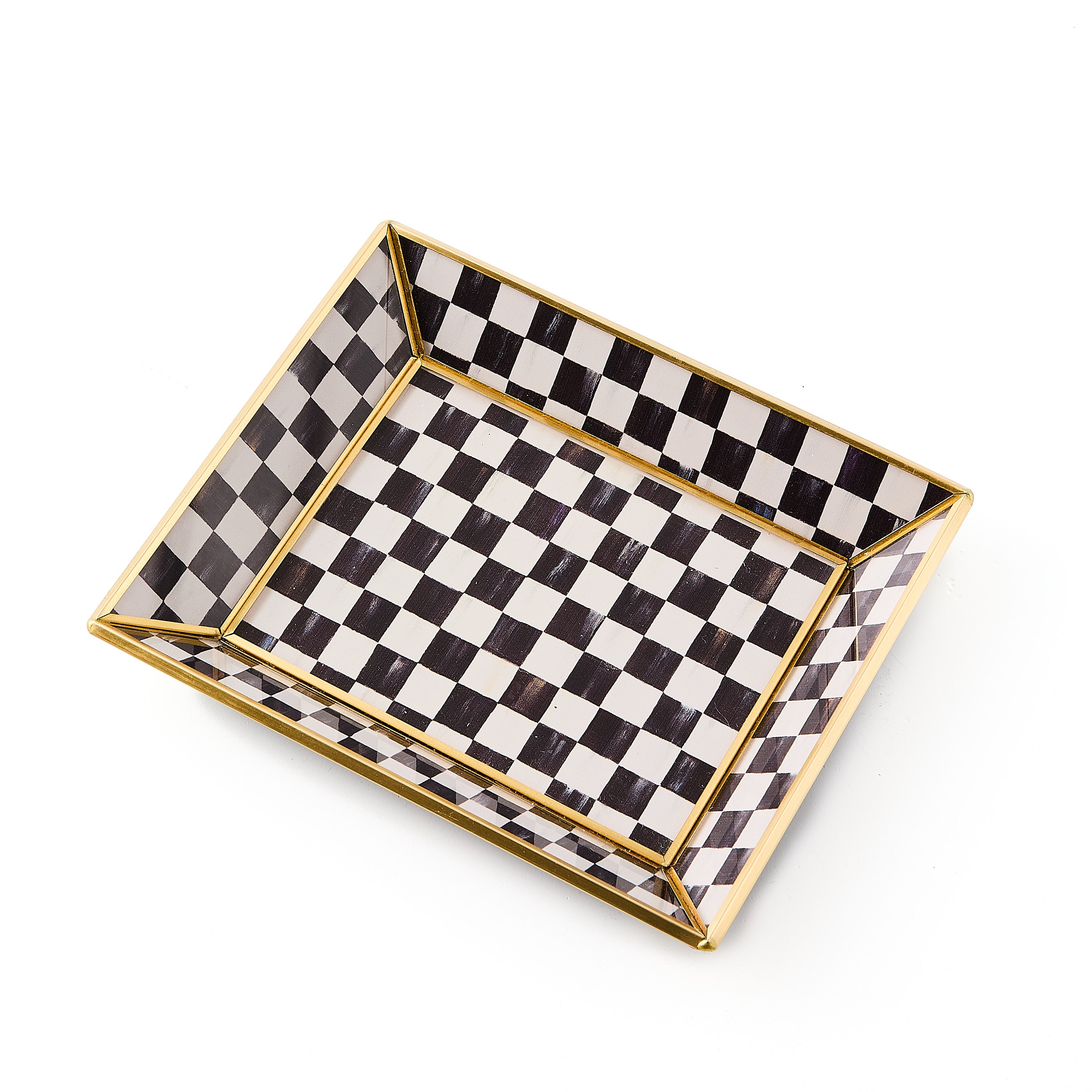 MacKenzie-Childs | Courtly Check Small Glass Tray