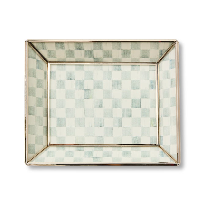 Sterling Check Small Glass Tray image number 3