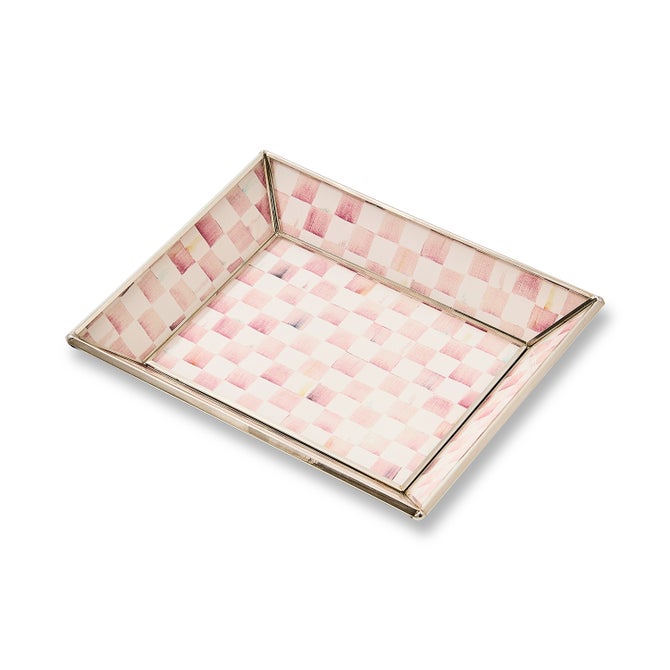 Rosy Check Small Glass Tray image number 0