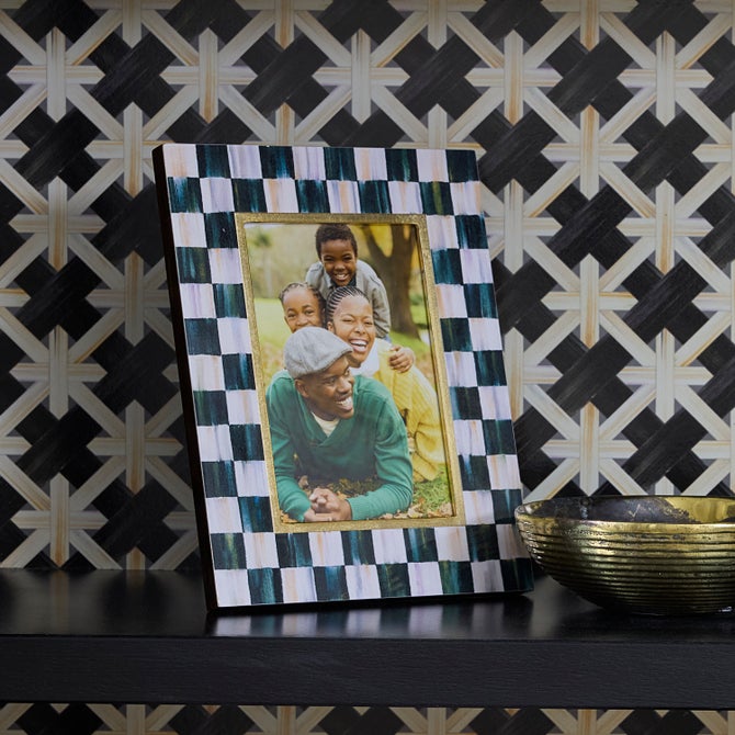 Courtly Check Lacquer 4" x 6" Frame image number 4