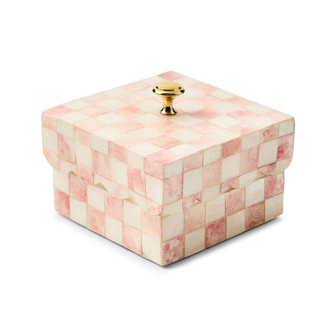 Rosy Check Capiz Scalloped Box image number 0