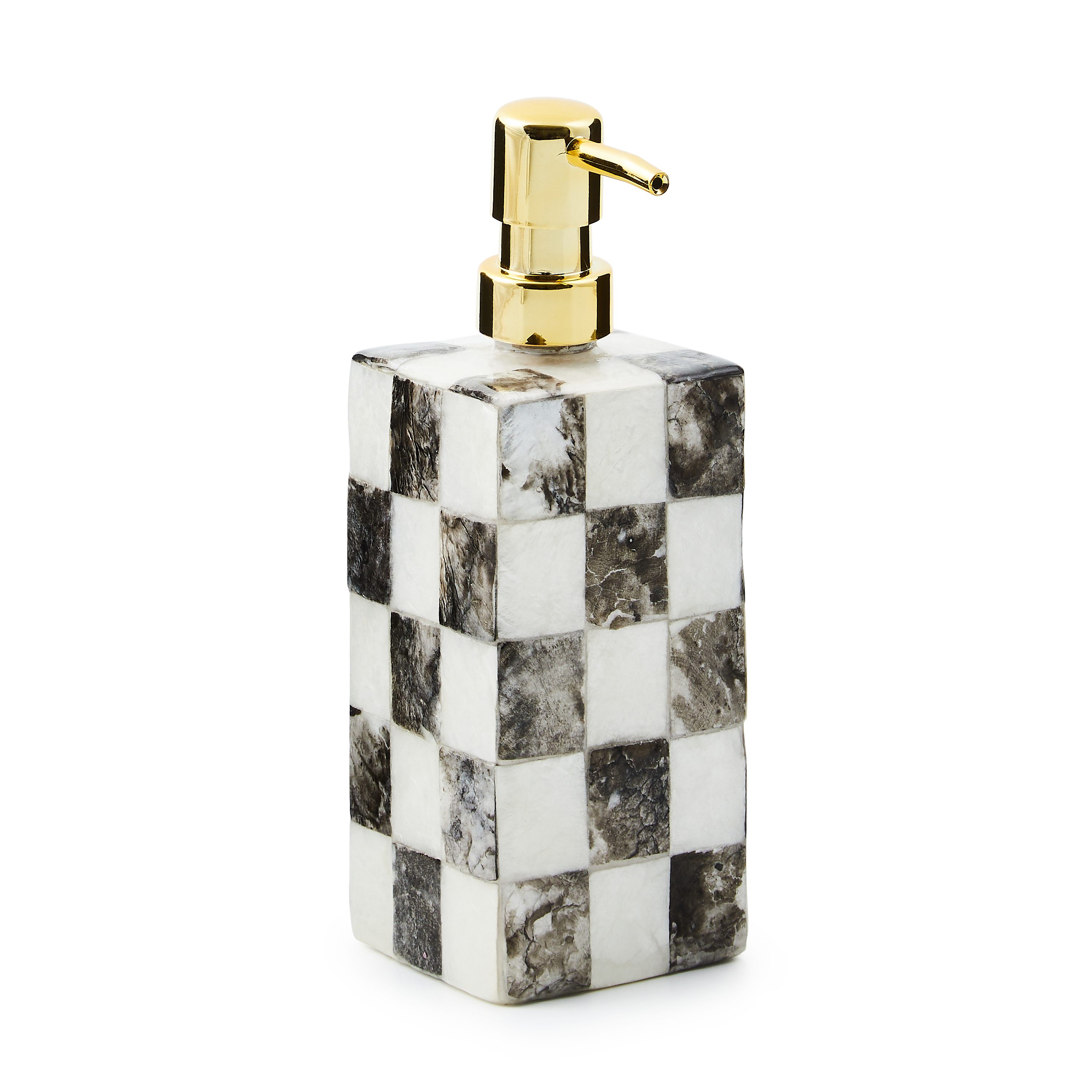 MacKenzie-Childs Check Capiz Soap Pump
