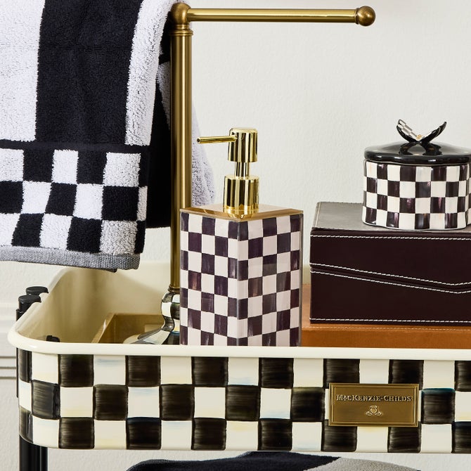 Courtly Check Glass Soap Pump image number 1