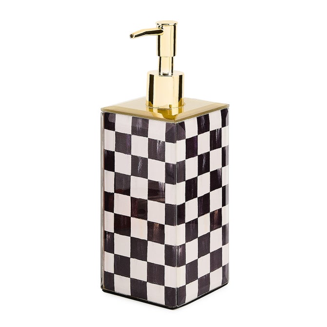 Courtly Check Glass Soap Pump image number 0