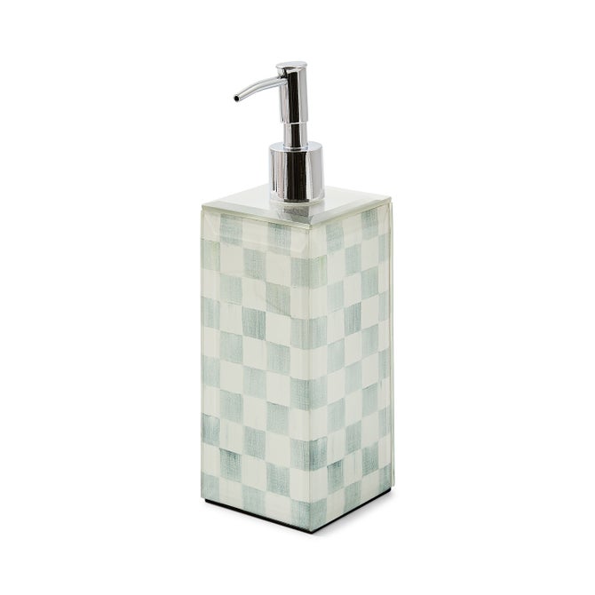Sterling Check Soap Glass Pump image number 0