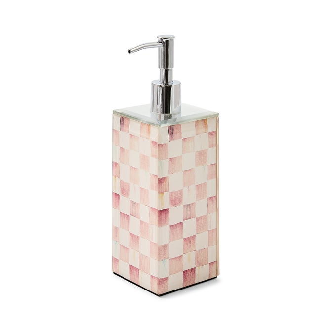 Rosy Check Glass Soap Pump image number 0