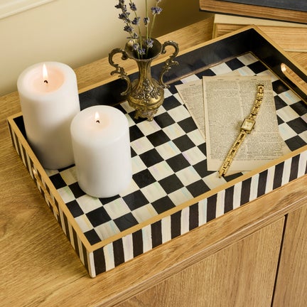 Courtly Check Serving Tray