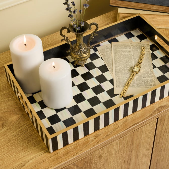 Courtly Check Serving Tray image number 1
