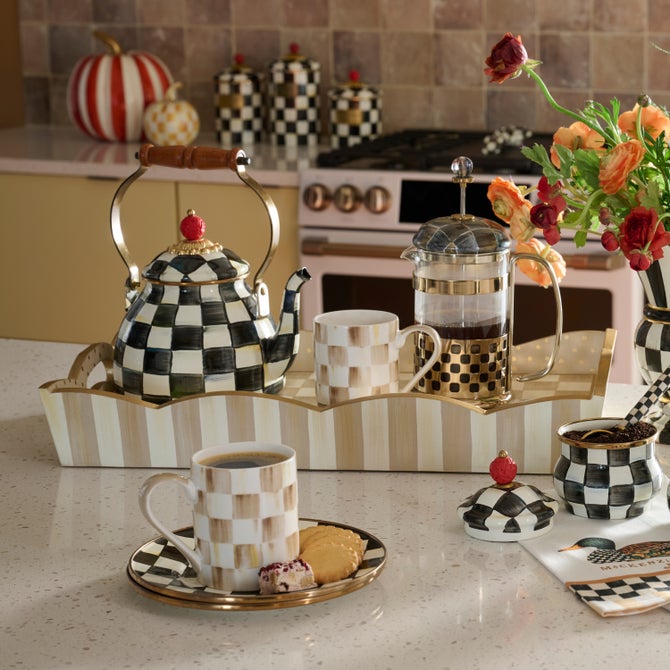 Mocha Check Breakfast Tray image number 6