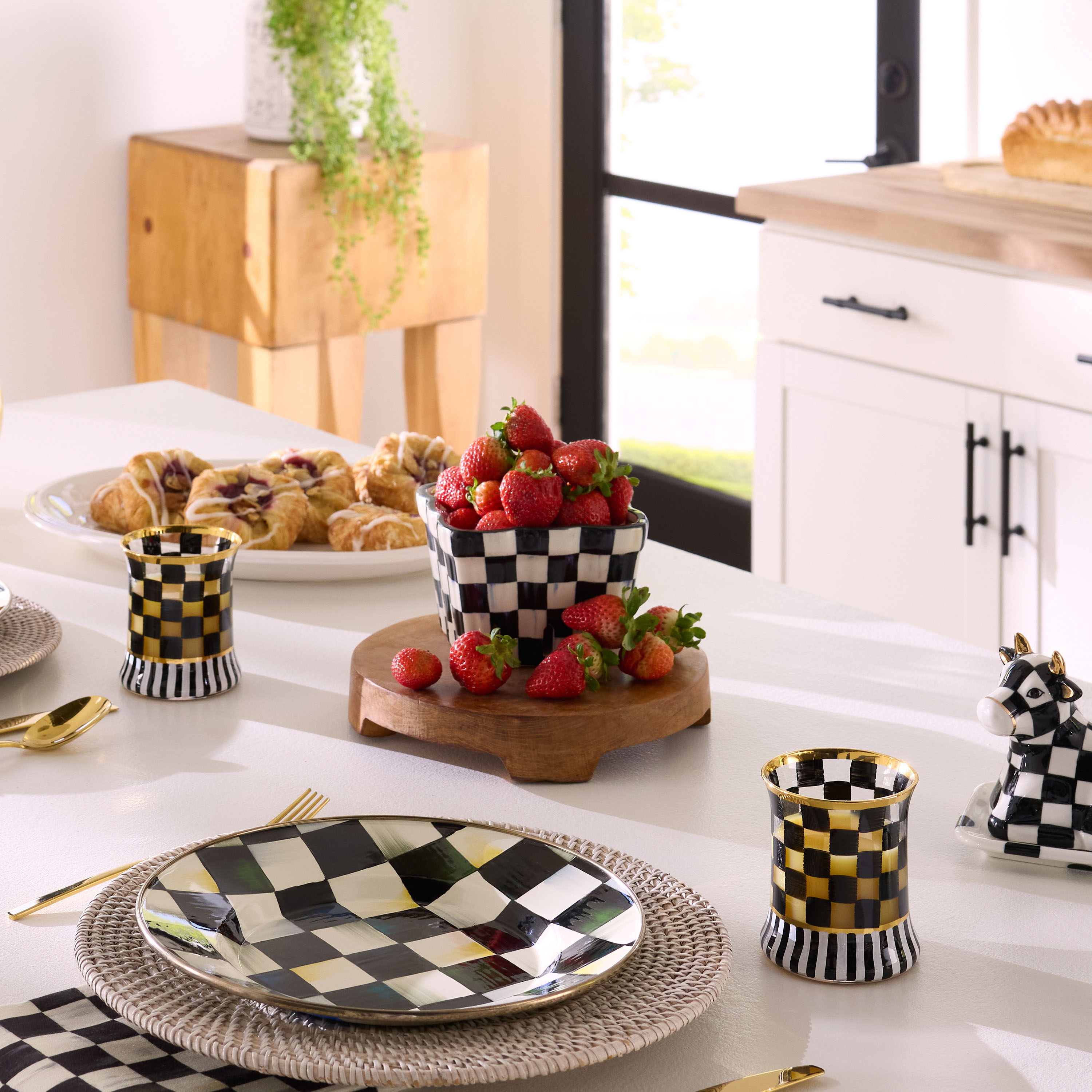 MacKenzie-Childs | Courtly Check Farmhouse Berry Basket