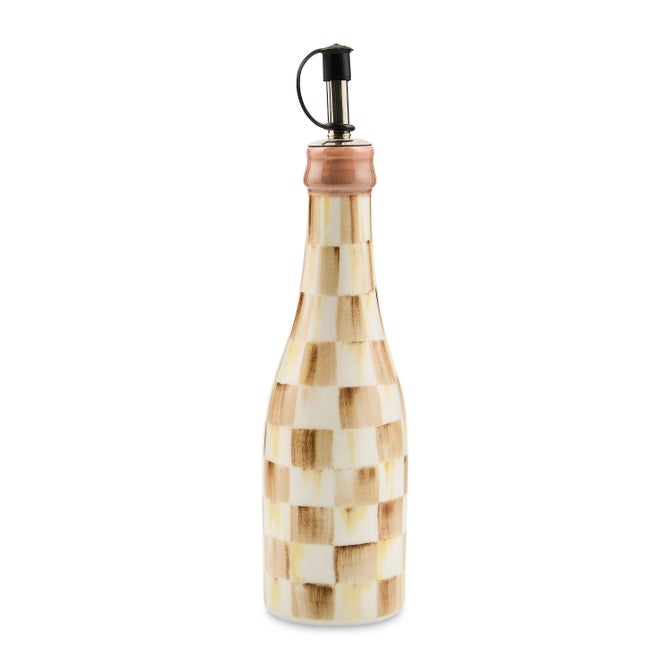 Mocha Check Farmhouse Oil Cruet image number 0