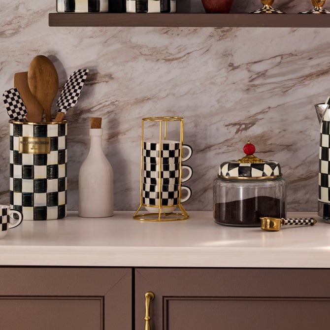 Courtly Check Cappuccino Cup Tower image number 4